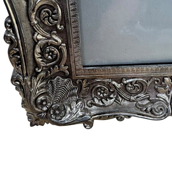 Godinger Silver Plated Photo Picture Frame 5X7 Baroque Ornate 80s Vintage Luxury - Picture 10 of 15